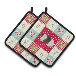 CK5436PTHD 7.5 x 7.5 in. Teddy Guinea Pig Love Pair of Pot Holders