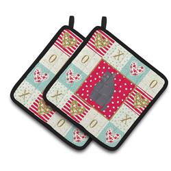CK5746PTHD 7.5 x 7.5 in. British Shorthair No.2 Cat Love Pair of Pot Holders