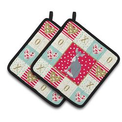 CK5779PTHD 7.5 x 7.5 in. Peterbald Cat Love Pair of Pot Holders