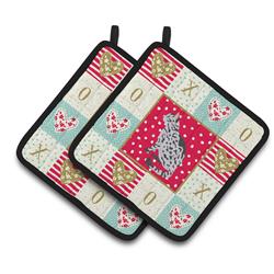 CK5785PTHD 7.5 x 7.5 in. Serengeti Cat Love Pair of Pot Holders