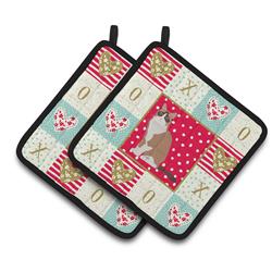 CK5792PTHD 7.5 x 7.5 in. Snowshoe No.2 Cat Love Pair of Pot Holders