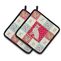 CK5799PTHD 7.5 x 7.5 in. Tonkinese Cat Love Pair of Pot Holders