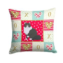 Picture of Carolines Treasures CK5788PW1414 14 x 3 x 14 in. Siberian Forest Cat Love Fabric Decorative Pillow