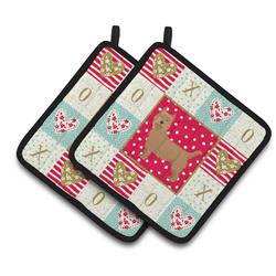 CK5812PTHD 7.5 x 7.5 in. Australian Terrier Love Pair of Pot Holders