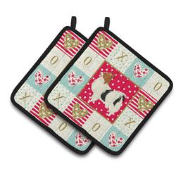 CK5943PTHD 7.5 x 7.5 in. Papillon Love Pair of Pot Holders