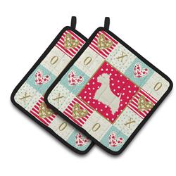 CK5959PTHD 7.5 x 7.5 in. Westie Love Pair of Pot Holders