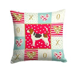 14 x 3 x 14 in. Beagle Love Fabric Decorative Pillow