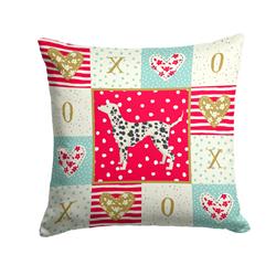 14 x 3 x 14 in. Dalmatian Love Fabric Decorative Pillow