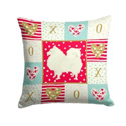 14 x 3 x 14 in. Spitz Love Fabric Decorative Pillow