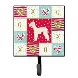 4.25 x 1 x 7 in. Bedlington Terrier Love Leash or Key Holder