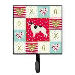 4.25 x 1 x 7 in. Borzoi Love Leash or Key Holder