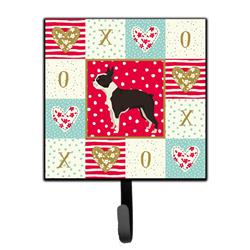 4.25 x 1 x 7 in. Boston Terrier Love Leash or Key Holder