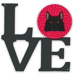 11.5 x 11.75 in. Schipperke Love Metal Artwork Wall Decor