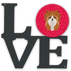 11.5 x 11.75 in. Yorkshire Terrier Love Metal Artwork Wall Decor