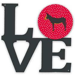 11.5 x 11.75 in. Catalan Donkey Love Metal Artwork Wall Decor