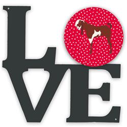 11.5 x 11.75 in. Jamnapari Goat Love Metal Artwork Wall Decor