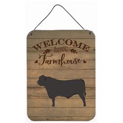 12 x 16 in. Black Angus Cow Welcome Wall or Door Hanging Prints