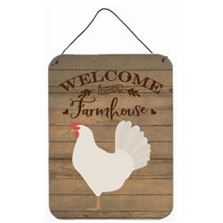 12 x 16 in. Leghorn Chicken Welcome Wall or Door Hanging Prints