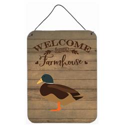 12 x 16 in. Silver Bantam Duck Welcome Wall or Door Hanging Prints