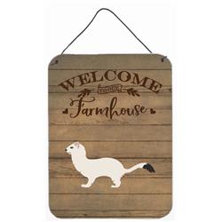 12 x 16 in. Stoat Short-Tailed Weasel Welcome Wall or Door Hanging Prints