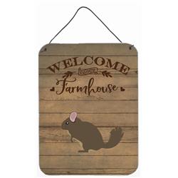 12 x 16 in. Chinchilla Welcome Wall or Door Hanging Prints