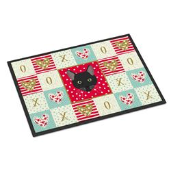 CK5145JMAT 24 x 36 in. Pantherette Cat Love Indoor or Outdoor Mat