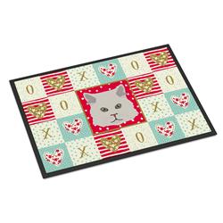 CK5147JMAT 24 x 36 in. Persian Style Traditional Cat Love Indoor or Outdoor Mat