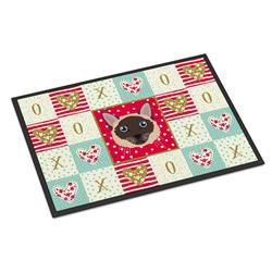 CK5163JMAT 24 x 36 in. Siamese Traditional Cat Love Indoor or Outdoor Mat