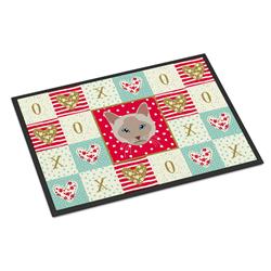 CK5172JMAT 24 x 36 in. Thai Lilac Cat Love Indoor or Outdoor Mat