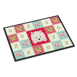 CK5181JMAT 24 x 36 in. American Eskimo Love Indoor or Outdoor Mat
