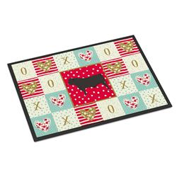 CK5255JMAT 24 x 36 in. Black Angus Cow Love Indoor or Outdoor Mat