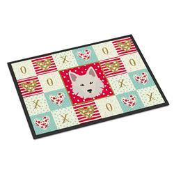 18 x 27 in. Danish Spitz Love Indoor or Outdoor Mat