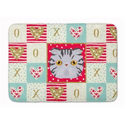 19 x 27 in. Foldex Exotic Fold Cat Love Machine Washable Memory Foam Mat