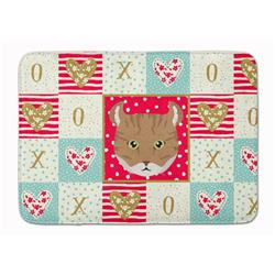 19 x 27 in. Highlander Lynx Cat Love Machine Washable Memory Foam Mat
