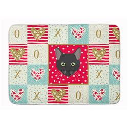 19 x 27 in. Pantherette Cat Love Machine Washable Memory Foam Mat