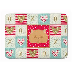 19 x 27 in. Persian Modern Cat Love Machine Washable Memory Foam Mat