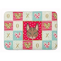CK5149RUG 19 x 27 in. Pixie Bob Cat Love Machine Washable Memory Foam Mat