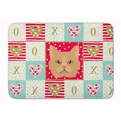 19 x 27 in. Selkirk Rex Cat Love Machine Washable Memory Foam Mat