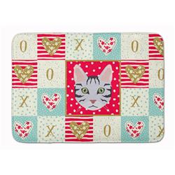 19 x 27 in. Serengeti Cat Love Machine Washable Memory Foam Mat