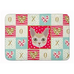 19 x 27 in. Singapura Cat Love Machine Washable Memory Foam Mat