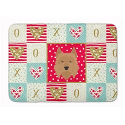 19 x 27 in. Australian Terrier Love Machine Washable Memory Foam Mat