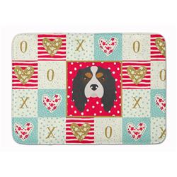 19 x 27 in. Cavalier King Charles Spaniel Love Machine Washable Memory Foam Mat