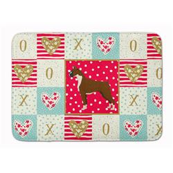 19 x 27 in. Boxer Love Machine Washable Memory Foam Mat