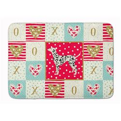 19 x 27 in. Dalmatian Love Machine Washable Memory Foam Mat