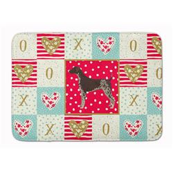 19 x 27 in. German Shorthaired Pointer Love Machine Washable Memory Foam Mat