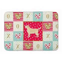 19 x 27 in. Labrador Retriever Love Machine Washable Memory Foam Mat