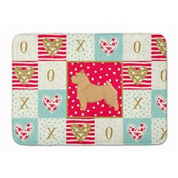 19 x 27 in. Norwich Terrier Love Machine Washable Memory Foam Mat