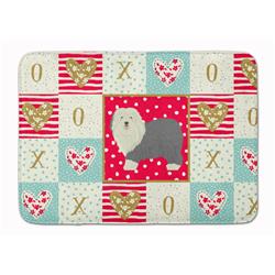 CK5942RUG 19 x 27 in. Old English Sheepdog Love Machine Washable Memory Foam Mat
