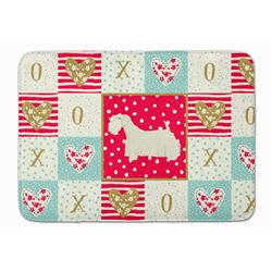 19 x 27 in. Sealyham Terrier Love Machine Washable Memory Foam Mat