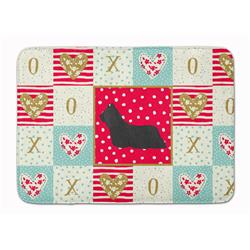 19 x 27 in. Skye Terrier Love Machine Washable Memory Foam Mat